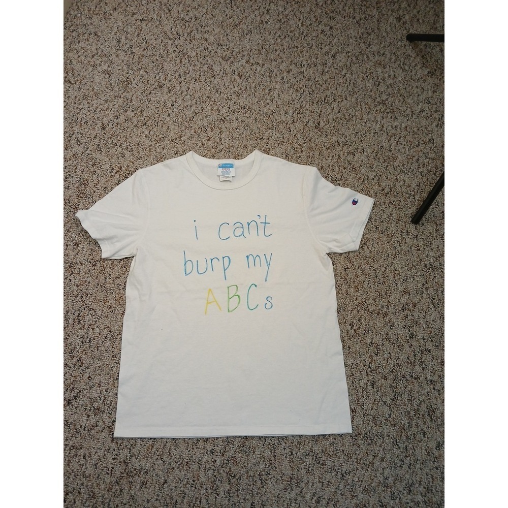 🔥 Champion • Alphabet Letter T-Shirt • Men Size Medium M •